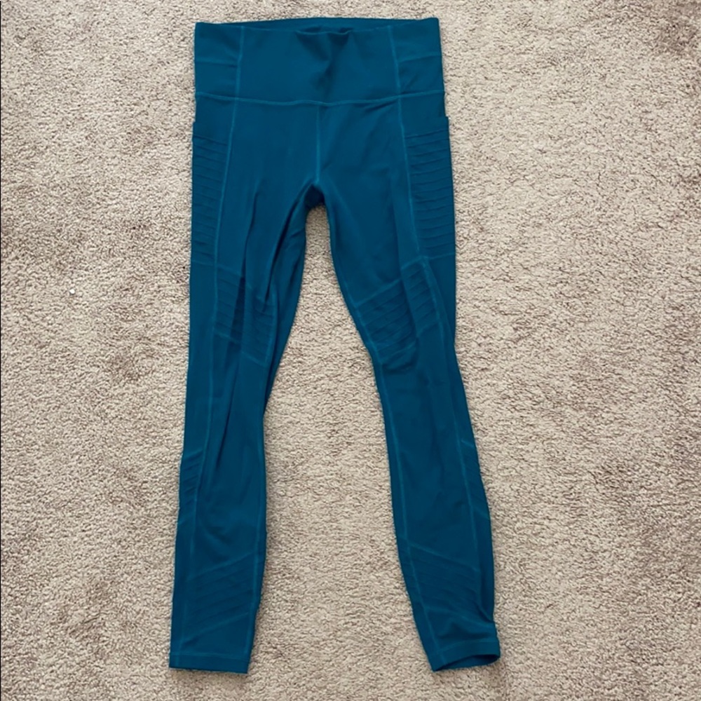 Athleta Teal Leggings Size S - almost brand new
